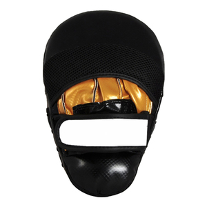 Guantes de Boxeo Negros y Amarillos de Piel Sintética con Cierre de Gancho y Bucle, Correa de Muñeca con Velcro, Unisex, Equipo de Entrenamiento de Artes Marciales y Sparring - Product Image 4