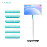 Televisor Portátil Inteligente con Pantalla Giratoria de 27 Pulgadas Leaderhub, Novedad de 2026, para Sala de Estar/Cocina