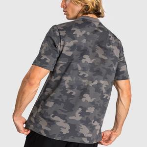 Camiseta teñida de algodón de primera calidad para hombre, camiseta de talla grande para gimnasio deportivo y ropa informal, manga corta, cuello redondo, transpirable - Product Image 2