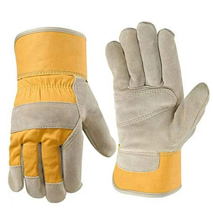 Guantes de Trabajo de Piel de Cabra para Hombre y Mujer, Guantes de Seguridad y Jardinería de Uso General - Product Image 1
