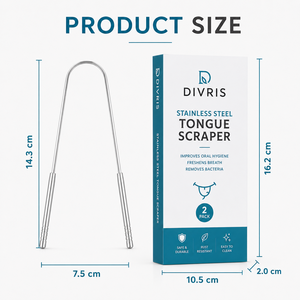 ที่ทำความสะอาดลิ้นรูปตัวยูสองด้าน Divris Copper เพื่อสุขอนามัยในช่องปาก - Product Image 6