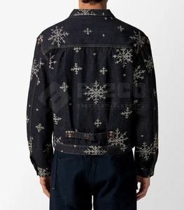 Veste en jean à capuche sur mesure en coton 100% pour hommes, grande taille, de haute qualité, fabriquée au Pakistan, vêtements d'hiver - Product Image 2