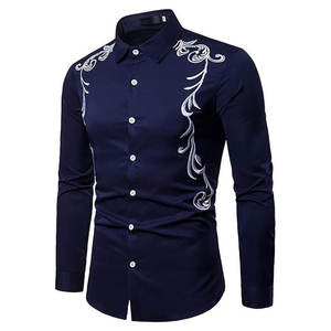 Camisas bordadas de manga larga para hombre, ropa informal de verano, superventas, precio barato, gran oferta, camisas bordadas - Product Image 3