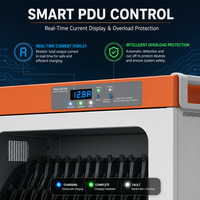 Chariot de recharge pour ordinateurs portables avec écran indicateur LED intelligent, 32 emplacements pour appareils, gestion des câbles, certifié CE, pour salles de classe scolaires