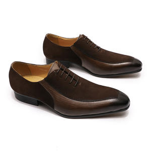 Zapatos de cuero para hombre estilo británico, zapatos informales formales con patrón tallado vintage, duraderos y antideslizantes para fiesta de oficina - Product Image 6