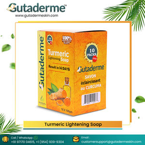 Private Label Herbal <b>Whitening</b> Face Care <b>Soap</b> Natural and Organic Anti-Acne and Anti-Aging Gutaderme Turmeric Skin Care - Product Image 6