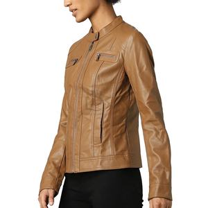Chaqueta de piel de oveja de alta calidad para mujer, transpirable, nuevo modelo, ropa de abrigo informal con cremallera y relleno de algodón, OEM disponible - Product Image 3