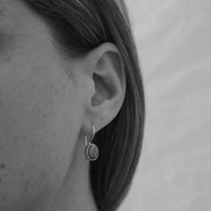 Solid 925 Sterling <b>Silver</b> <b>Drop</b> <b>Earrings</b> Gold-Plated Blue Topaz Gemstone Natural Oval Faceted Cut Bezel Setting Fine Parties - Product Image 3