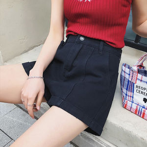 Pantalones cortos de mezclilla al por mayor de fabricante personalizado, pantalones cortos de mezclilla de mujer de cintura baja de algodón originales cómodos, pantalones cortos de mezclilla de calidad superior - Product Image 3