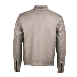 Chaqueta de Cuero Genuino de Lujo para Hombre, Talla Grande, Estilo Motero Vintage, Cierre de Cremallera, Impermeable, Resistente al Viento, Ropa Casual de Calle para Invierno - Product Image 5