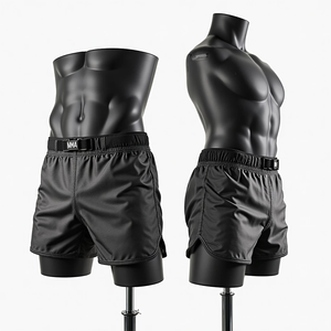 Pantalones Cortos de MMA Ligeros y Duraderos, 100% Poliéster, con Estampado Digital Personalizado, Diseñados para Entrenamiento de Jiu Jitsu sin Gi, de Secado Rápido - Product Image 3