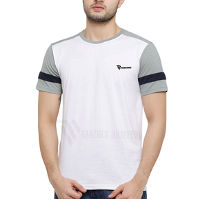 เสื้อยืดแฟชั่นผู้ชายผ้าคอตตอนแห้งเร็วระบายอากาศได้ดีสำหรับยิมและชุดลำลองฤดูร้อน - Product Image 1