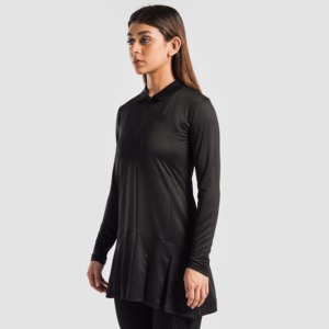 Robe de tennis noire Ace avec taille naturelle - Product Image 1