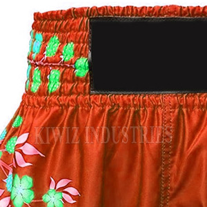กางเกงขาสั้นมวยไทยสำหรับผู้ชายกางเกงขาสั้นสไตล์ไทยสีตัดกัน - Product Image 2