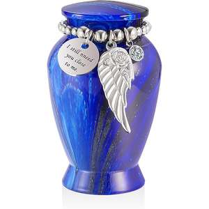 โกศเงินขนาดเล็กสำหรับมนุษย์สำหรับใส่เถ้ากระดูกของรักษาเถ้ากระดูกขนาดเล็ก - Product Image 1