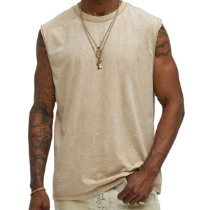 OEM <b>Men's</b> Gym <b>Vest</b> Tank Top High Quality 100% Cotton Quick Dry Breathable Custom Low Price Wholesale Factory Sale - Product Image 1