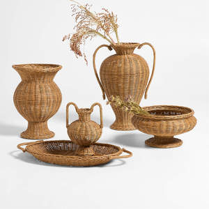 Vases en rotin écologiques de style moderne du milieu du siècle Design unique de haute esthétique pour la maison, l'hôtel et la décoration de mariage - Product Image 5