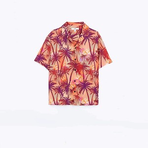 เสื้อฮาวายแขนสั้นสำหรับผู้ชายเสื้อลำลองใส่วันหยุดเสื้อฮาวายพิมพ์ลาย - Product Image 6