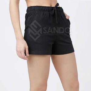 Pantalones cortos transpirables de alta calidad para mujer Diseño liso con estilo en color sólido Recién llegado Precio al por mayor - Product Image 2