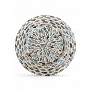 Plato de Presentación Ecológico de Lujo con Diseño de Concha Azul y Núcleo de Bambú con Madreperla para Decoración de Mesa de Boda Sostenible, Hecho en Vietnam - Product Image 2