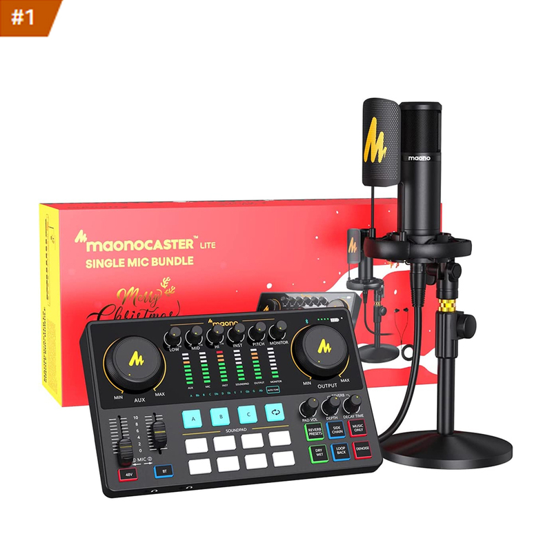 MAONO Audio Interface Mixer Professional Recording