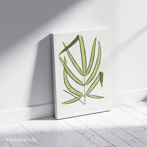Impresión en Lienzo de Diseño Moderno con Ilustración Botánica de Aloe, Decoración de Pared Navideña con Marco de Madera - Product Image 1