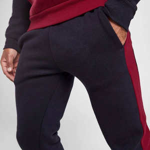 Conjunto Deportivo para Hombre, Cortavientos, con Cremallera, de Felpa Técnica, Estilo Holgado, Bloques de Color, Sudadera con Capucha y Pantalones Deportivos, Personalizable OEM - Product Image 4