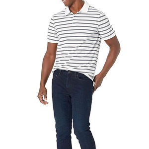 100% polos à manches courtes en polyester pour hommes Impression de logo personnalisé T-shirts polo unis de haute qualité sur mesure - Product Image 4