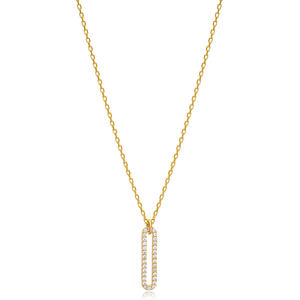 สร้อยคอประดับหินเพทายรูปทรงเรขาคณิตขนาดเล็กเครื่องประดับเงินสเตอร์ลิงแบบตุรกีขายส่ง925 - Product Image 3