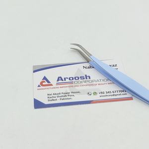 แหนบต่อขนตาสแตนเลสสีฟ้าสำหรับเด็ก - Product Image 3