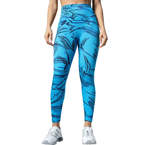 Wholesale Women's High Waist Slim Breathable Yoga <b>Pants</b> with Striped Design Skin Friendly Leggings for Sports Gym Outwear - Product Image 1