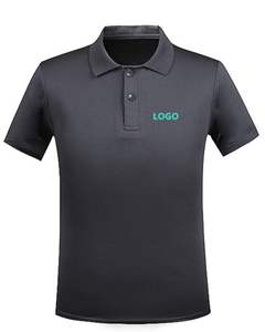 Camisa Polo Gris Carbón Oscuro para Hombre, Manga Corta, Tela Piqué, Transpirable, Uniforme Casual Corporativo, Impresión de Logotipo Personalizado - Product Image 1