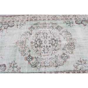 พรมวินเทจตุรกี ขนาด 5.3x9 ฟุต (163x275 ซม.) สีเขียว-น้ำตาลลายพราง - Product Image 5