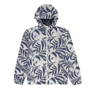 Customized <b>Lightweight</b> Premium Hooded Windbreaker Men's Zip-Up Winter <b>Jacket</b> with Solid Pattern for <b>Running</b> - Product Image 1