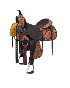 Juego de tachuelas de cuero genuino de primera calidad, monturas de carreras occidentales e inglesas para montar a caballo - Product Image 1
