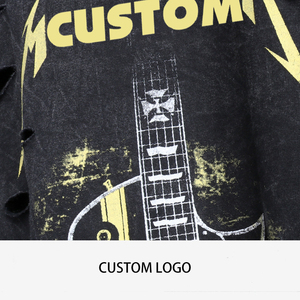 OEM nuevo estilo de camisetas de los hombres de microfibra ácido lavado Hip Hop Lino Rock <span class=keywords><strong>Band</strong></span> personalizado liso de dibujos animados gráfico Vintage camiseta de los hombres