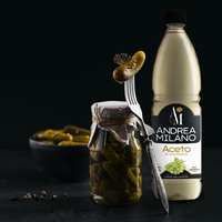 Vinaigre de vin blanc fermenté italien Acetificio Andrea Milano 1 L liquide en vrac pour la cuisine