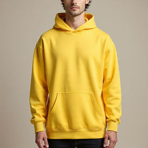 Plus Size 500 GSM Hoodie Men's Outdoor Heavyweight Pullover Long Sleeve Loose Fit Oversize Men Hoodie - Product Image 2