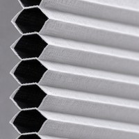Persianas Celulares Verticales Inalámbricas Modernas de Panal Liso, Cortinas de Ventana de Poliéster Spunlace Motorizadas con Oscurecimiento de Habitaciones, Tamaño Personalizado