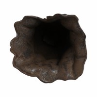Vase de table/sol Art Déco en aluminium fait main, pièce décorative de haute qualité pour fleurs, ornement autonome N Sons Innovation