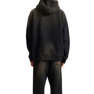 Whaoleslae personalizado hombres Casual con capucha polar con capucha Jogger pantalones de chándal conjunto cálido 100% algodón ropa deportiva para invierno Oem All - Product Image 3