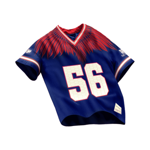 Maillot Owl's Den unisexe personnalisé col en V respirant Y2K Streetwear surdimensionné demi-manches Style décontracté imprimé Technics - Product Image 1