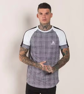 Personnalisé Polyester Spandex Manches Courtes Poids Léger Respirant Maille Muscle Musculation Hommes Gym Séchage Rapide Fit t-shirt - Product Image 5