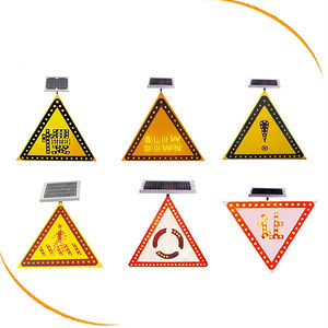 إضاءة ليد تعمل بالطاقة الشمسية وامض في الهواء الطلق تحذير المرور تسجيل المجلس - Product Image 2