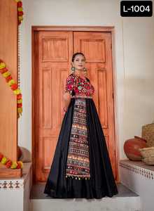 ชุดลูกไม้พิมพ์ลายดิจิตัล kutchi สำหรับงานเทศกาลดีไซน์เนอร์อินเดีย - Product Image 5