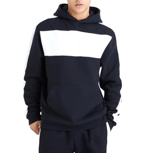 Sweatshirts à capuche unisexes en coton molletonné imprimés d'hiver personnalisés de grande taille XL et surdimensionnés Ensembles ODM d'automne solides et lourds - Product Image 3