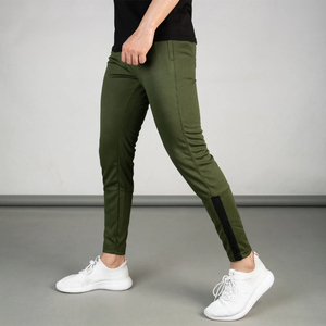 Pantalones de chándal de algodón 100% para hombre, pantalones deportivos con logotipo personalizado y bolsillos laterales, ropa informal para correr - Product Image 2