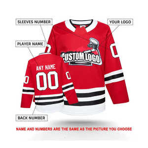 Vente en gros de pratique de haute qualité à quantité minimale de commande bas personnalisé vêtements de hockey pour hommes et femmes maillot de hockey sur glace vierge bon marché pour jeunes - Product Image 2