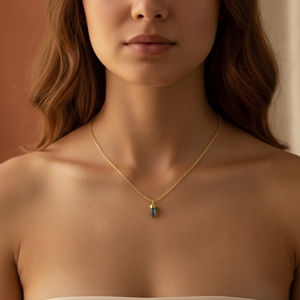 Collar Elegante con Colgante Pequeño en Forma de Bala de Circonita, Cadena de Plata de Ley Chapada en Rodio, para Fiesta de Compromiso - Product Image 5