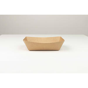 Plateau alimentaire en kraft résistant à la graisse 222x140x60mm, 2 paquets x 150 pièces, B2B - Product Image 1